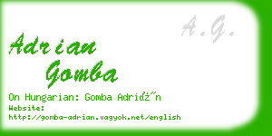 adrian gomba business card